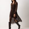 Wild Feather Shirt Dress | Brown