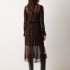 Wild Feather Shirt Dress | Brown