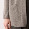 Wool Blend Relaxed Cardigan | Taupe