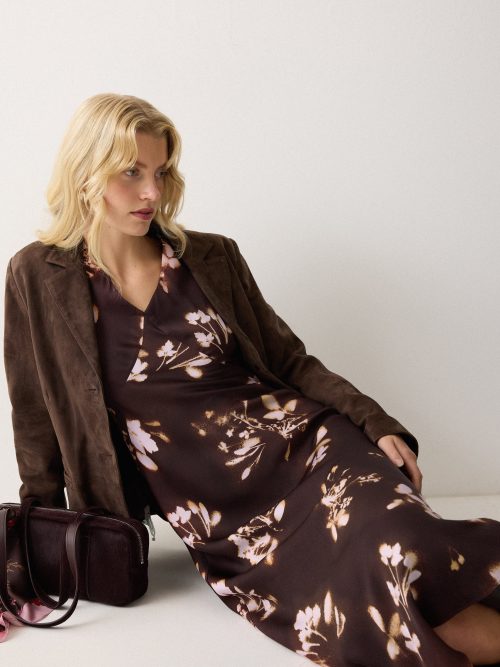 J51095_PU000_1.jpg Spray Floral Satin Bias Dress | Purple